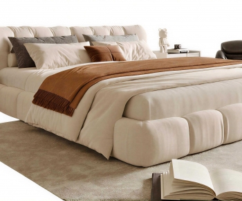 Modern Double Bed-ID:698928124