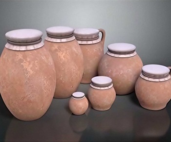 Wabi-sabi Style Clay Pot-ID:119235995