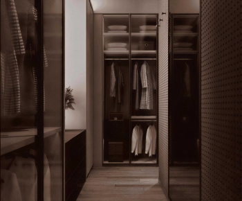 Modern Clothes Storage Area-ID:522450924