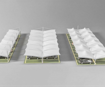 Modern Outdoor Parking Lot-ID:437169186