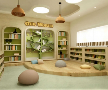 Modern Children's Reading Room-ID:766453982