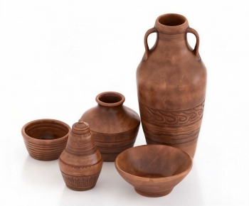 Wabi-sabi Style Clay Pot-ID:559127093