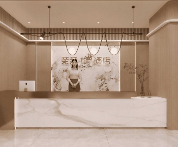 Modern Office Reception Desk-ID:374453076