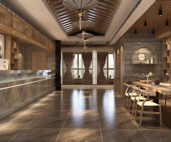 New Chinese Style Teahouse Tea House-ID:865622045