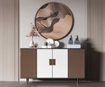 New Chinese Style Entrance Cabinet-ID:722801923