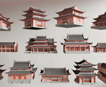 Chinese Style Ancient Architectural Buildings-ID:559205061