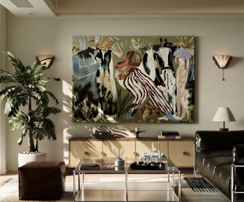 Modern A Living Room-ID:605329997