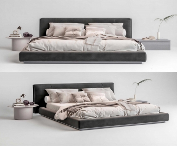 Modern Double Bed-ID:904346947