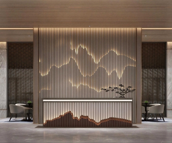 New Chinese Style Lobby Hall-ID:744700918