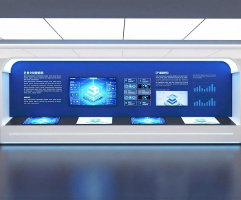 Modern Office Exhibition Hall-ID:133438114