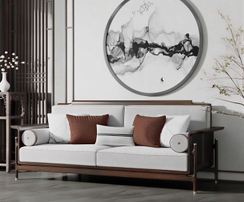 New Chinese Style A Sofa For Two-ID:539997103