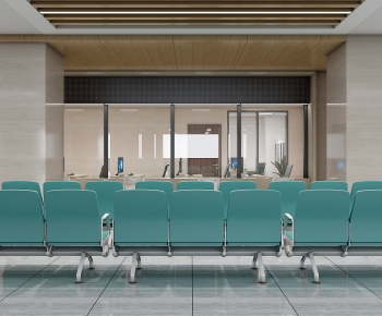 Modern Hospital Hall-ID:947825915