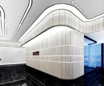 Modern Office Reception Desk-ID:895417935