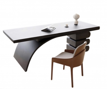 Modern Computer Desk And Chair-ID:617480364