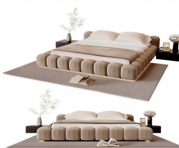 Modern Double Bed-ID:382605085