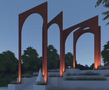 Modern Building Component-ID:358824016