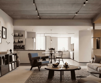 Industrial Style A Living Room-ID:627774001