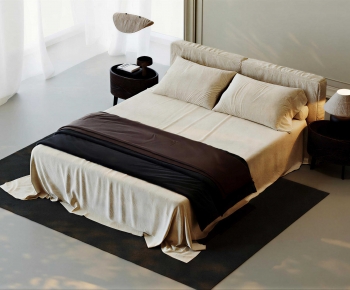 Modern Double Bed-ID:990694053