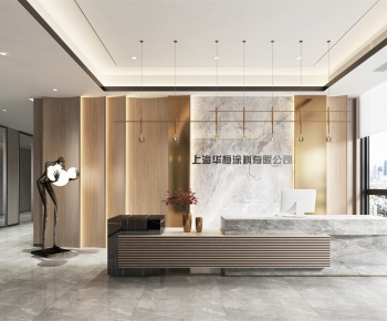 Modern Office Reception Desk-ID:402442939
