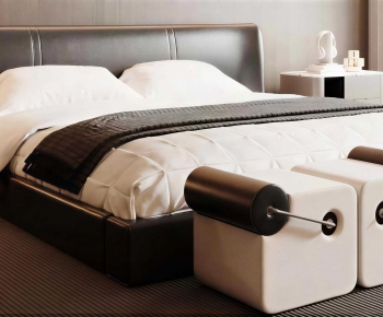 Modern Double Bed-ID:946759946