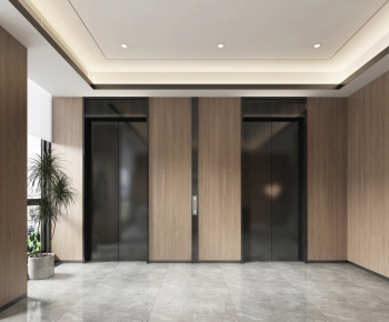 Modern Office Elevator Hall-ID:287117008