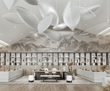 New Chinese Style Real Estate Sales Office-ID:863672022