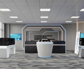 Modern Office Exhibition Hall-ID:218391902
