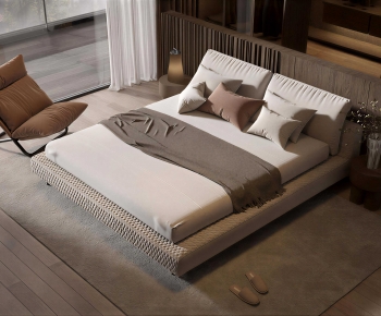 Modern Double Bed-ID:591803078