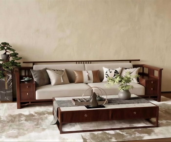 New Chinese Style Sofa Combination-ID:632831109