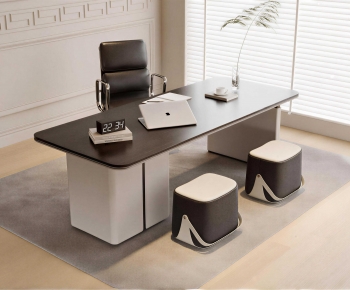 Modern Office Desk And Chair-ID:233380083