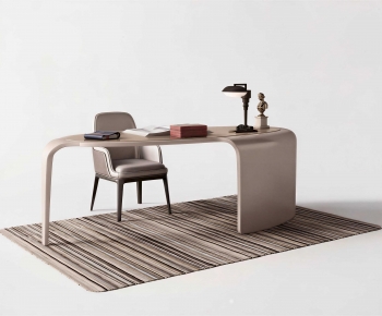 Modern Computer Desk And Chair-ID:864737035