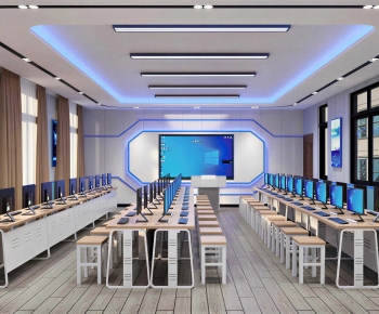 Modern School Classrooms-ID:281805041