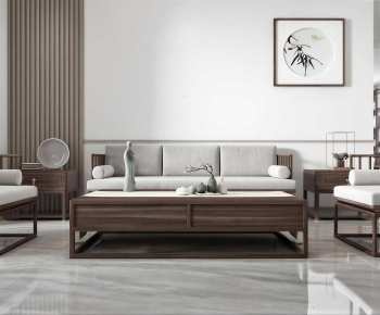 New Chinese Style Sofa Combination-ID:325943958