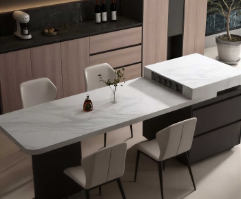 Modern Dining Table And Chairs-ID:608546028