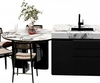 Modern Dining Table And Chairs-ID:595177897