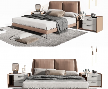Modern Double Bed-ID:178659922