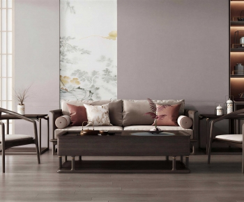 New Chinese Style Sofa Combination-ID:959132916