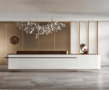 Modern Office Reception Desk-ID:182080349
