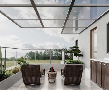 Modern Leisure Balcony-ID:343707086