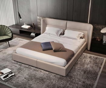 Modern Double Bed-ID:271503937