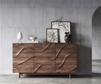 Wabi-sabi Style Side Cabinet-ID:884145984
