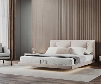 Modern Double Bed-ID:143507009