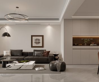 Modern A Living Room-ID:801640995
