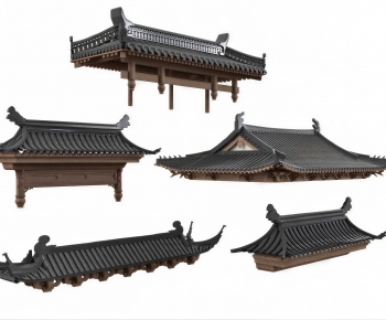 New Chinese Style Building Component-ID:919240954