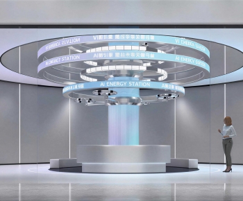 Modern Exhibition Hall-ID:166499637