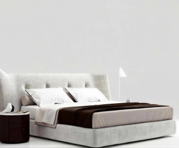 Modern Double Bed-ID:751322033