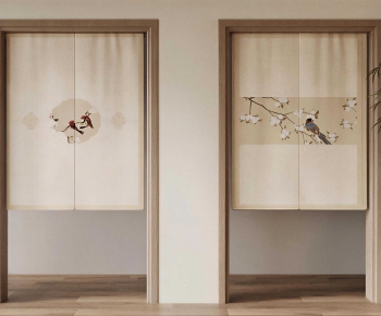 New Chinese Style Door Curtain-ID:724814894
