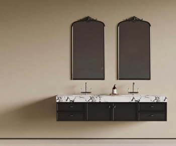 French Style Bathroom Cabinet-ID:585773947