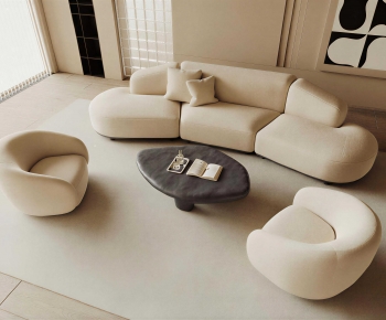 Wabi-sabi Style Sofa Combination-ID:654427058