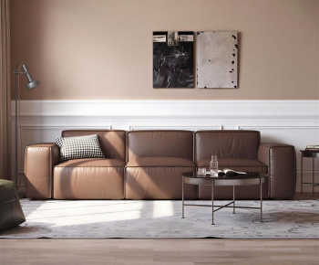 Modern Three-seat Sofa-ID:966320076